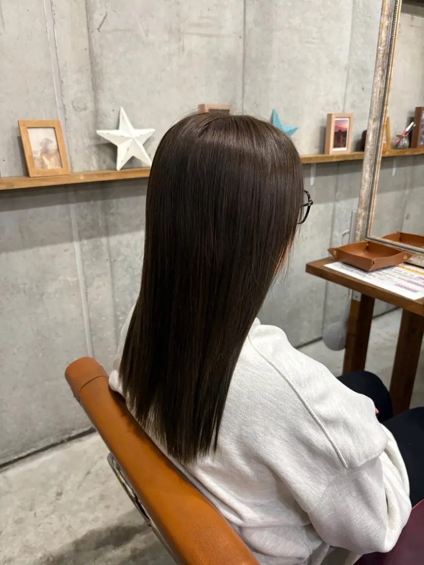骨格似合わカット+縮毛矯正+TOKIOトリートメント🌸の写真