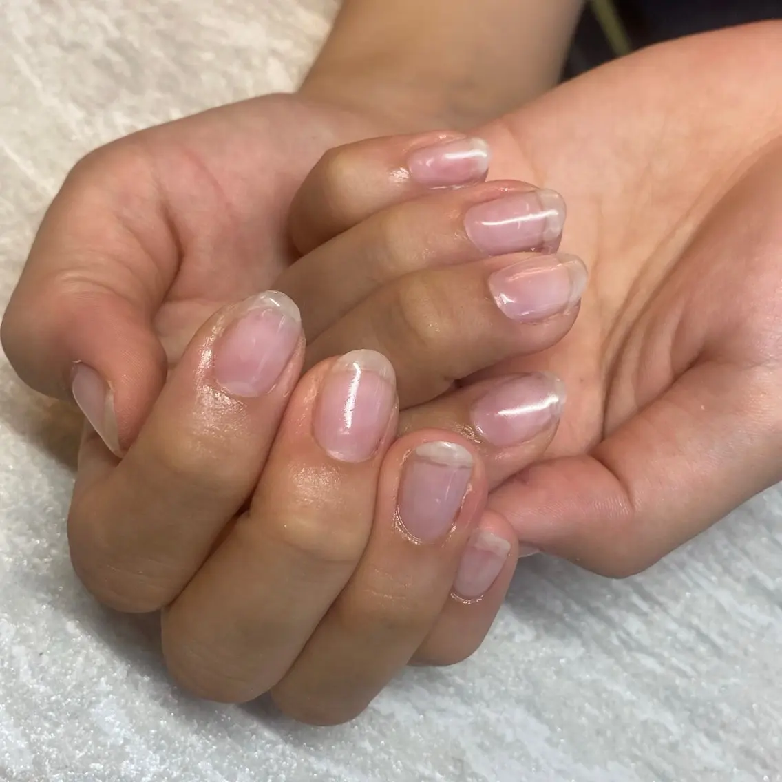 ネイル クリアネイル ハンドネイル ジェヌインネイル 間宮のネイルデザイン