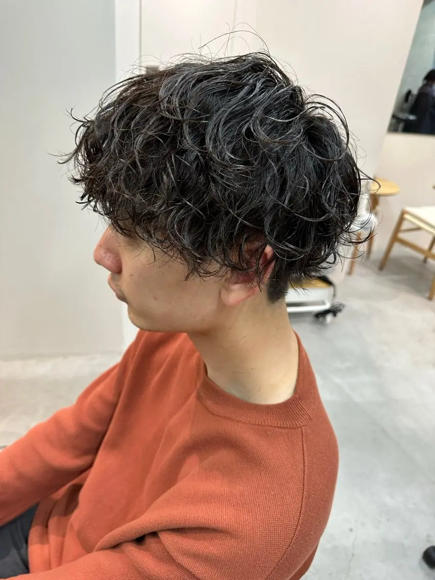 ミディアム パーマ ミディアムパーマ 似合わせショート×透 明感/やじまたかしのヘアスタイル