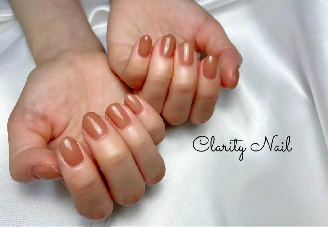 ネイル ワンカラーネイル ハンドネイル Clarity Nailのネイルデザイン