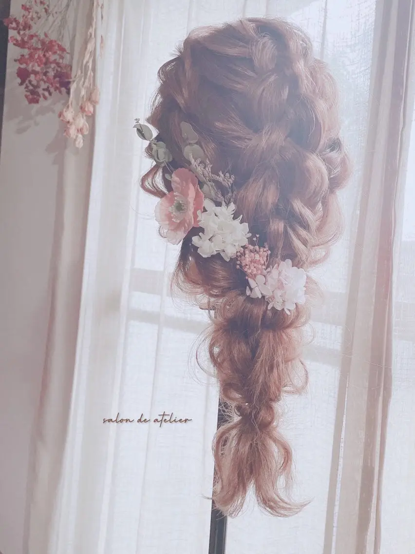 ヘアアレンジ ヘアセット サロンデアトリエ 愛沙花のマツエク・マツパデザイン
