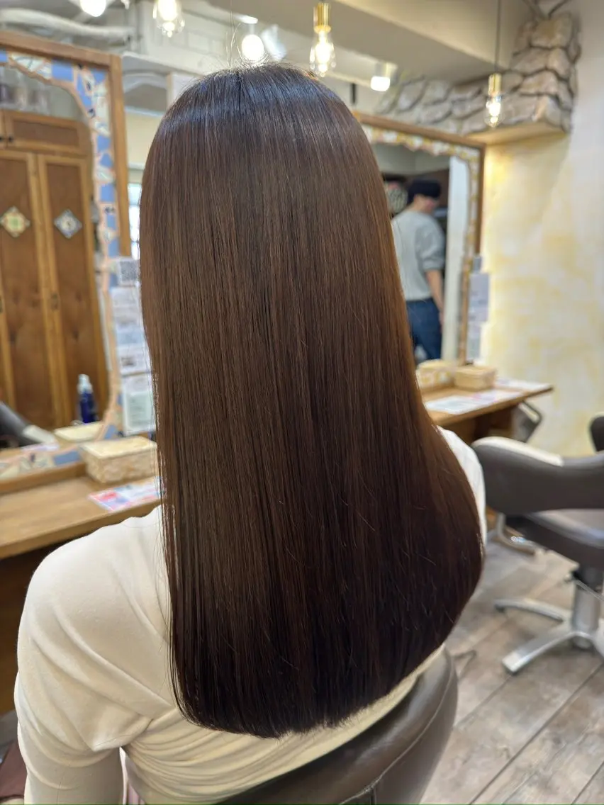 ロング トリートメント 酸熱トリートメント カット ヘアカラー トリートメント 大竹 哲也のヘアスタイル