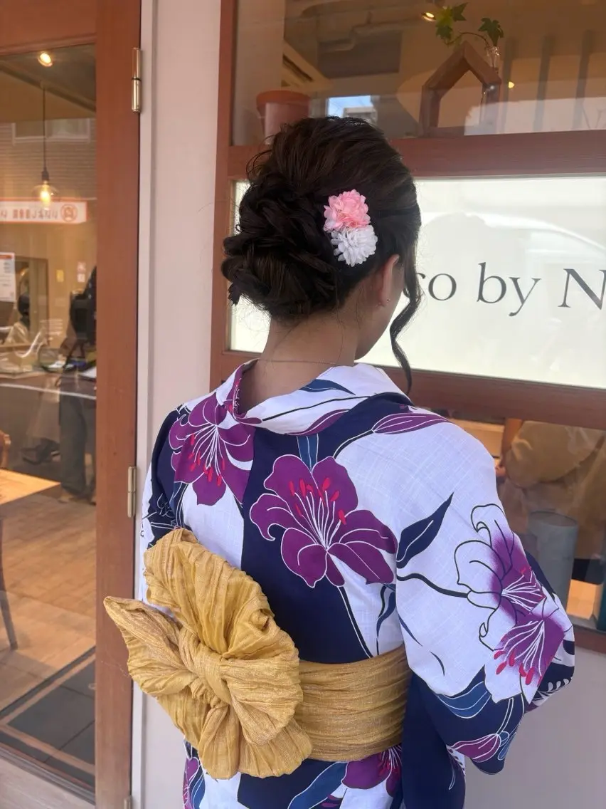 ヘアアレンジ 着付け 大川 夏実のヘアスタイル