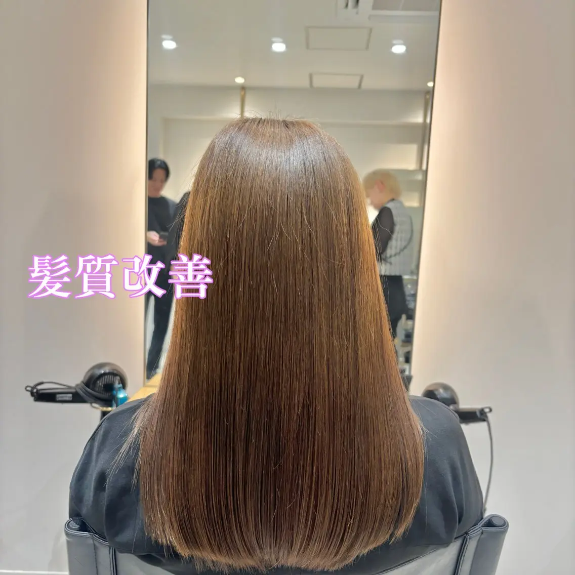 セミロング カラー 髪質改善 トリートメント パーマ/髪質改善 【榎本千夏】のヘアスタイル