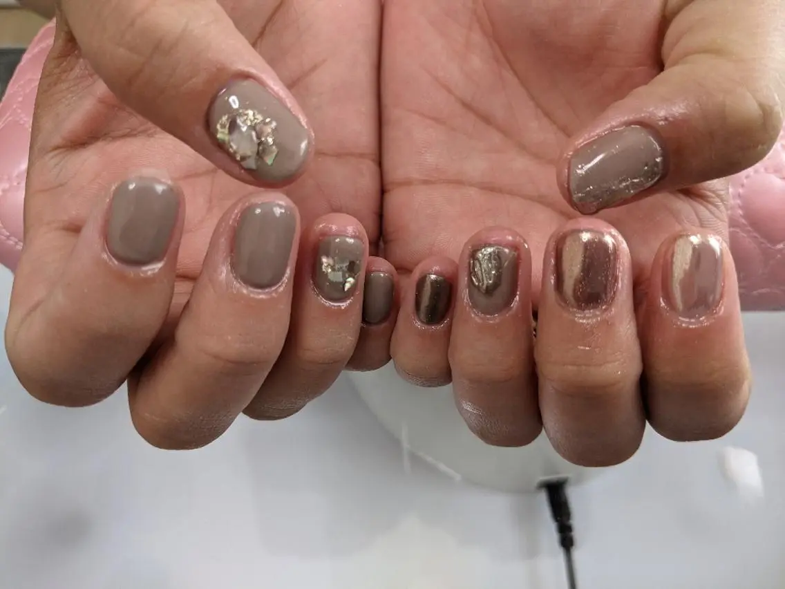 ネイル ミラーネイル ワンカラーネイル Will nail salonのネイルデザイン