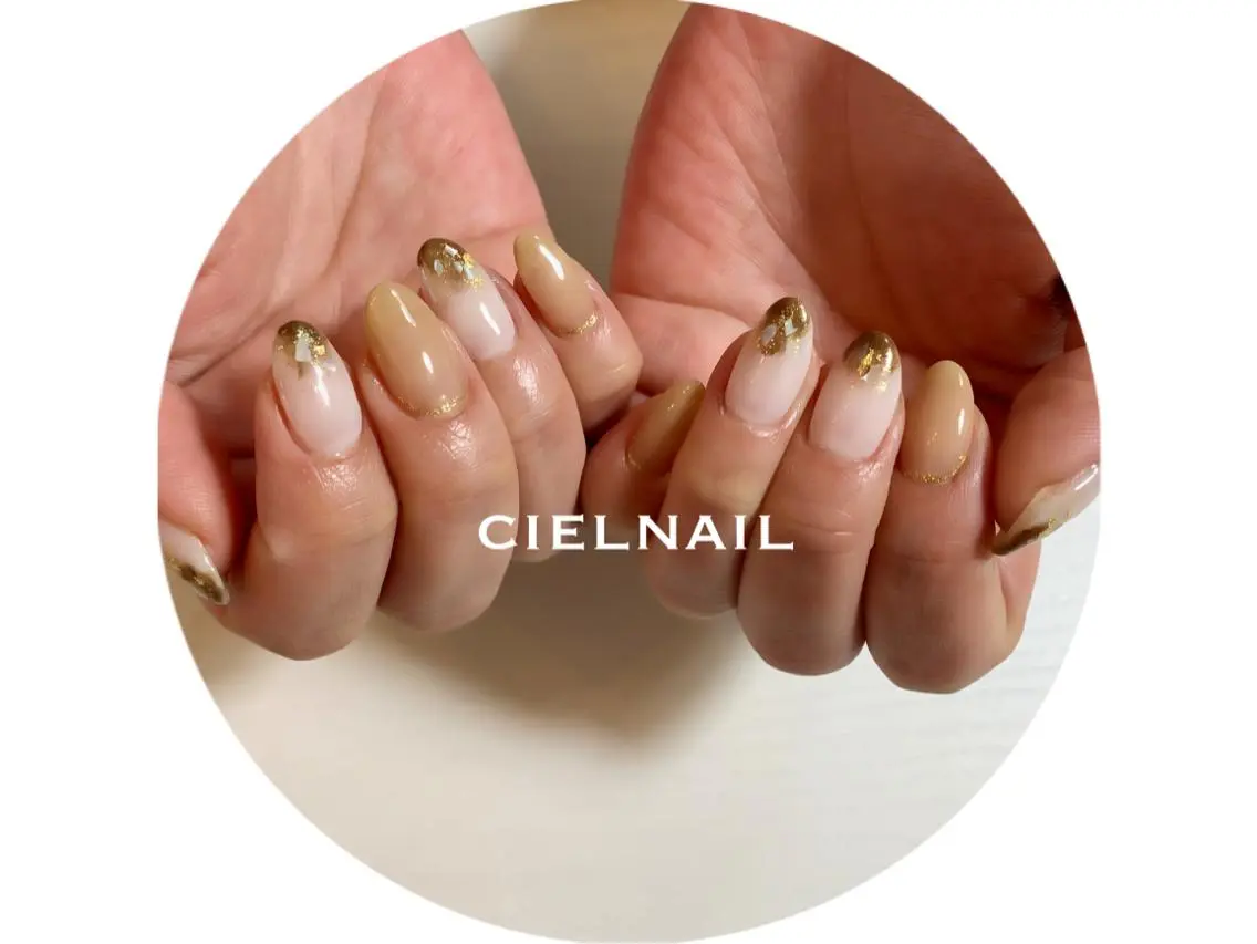 セミロング cielnail 祇園のネイルデザイン
