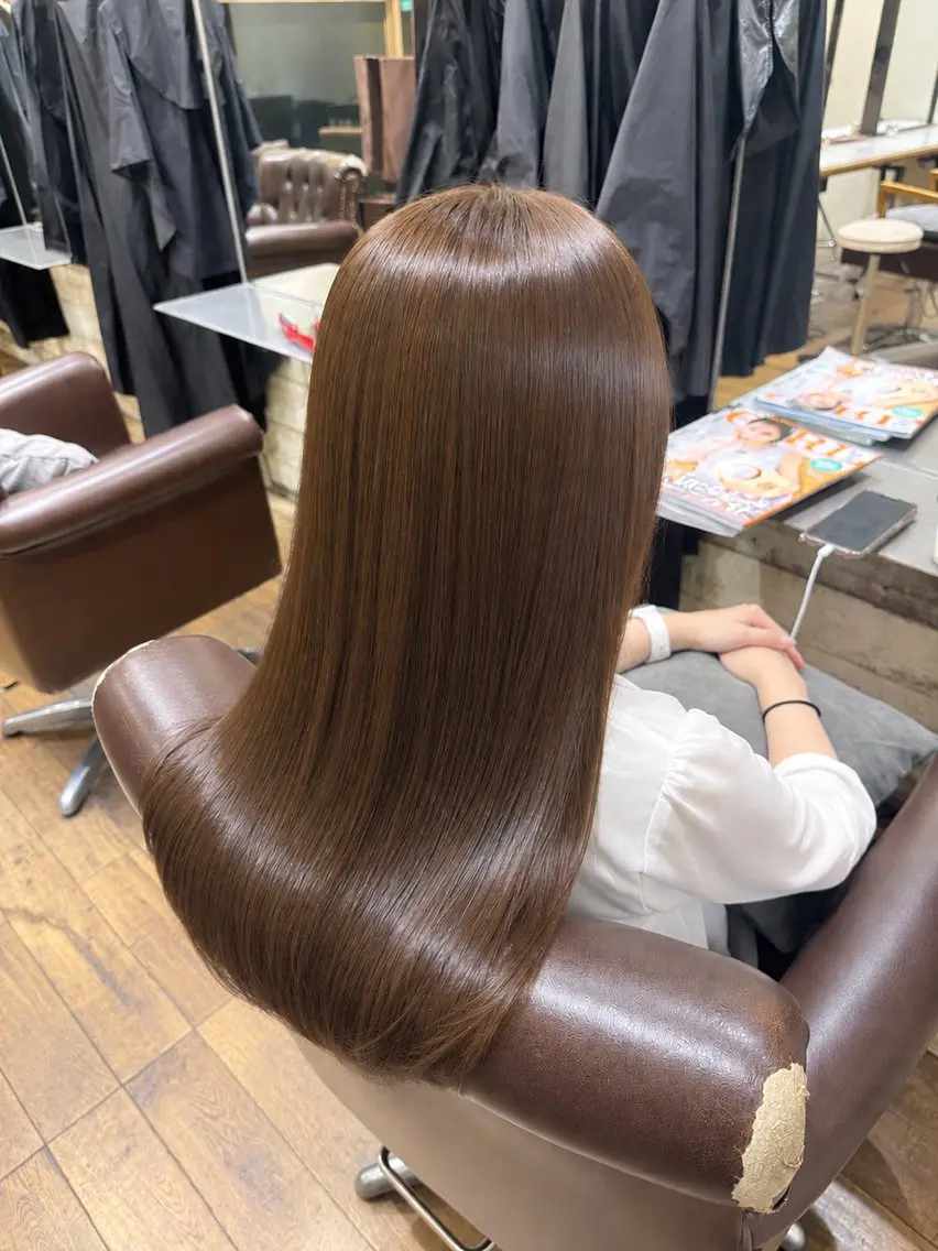 ミディアム カラー ヘアカラー トリートメント ヘッドスパ カラーモデル様 募集中💖ゆりのヘアスタイル