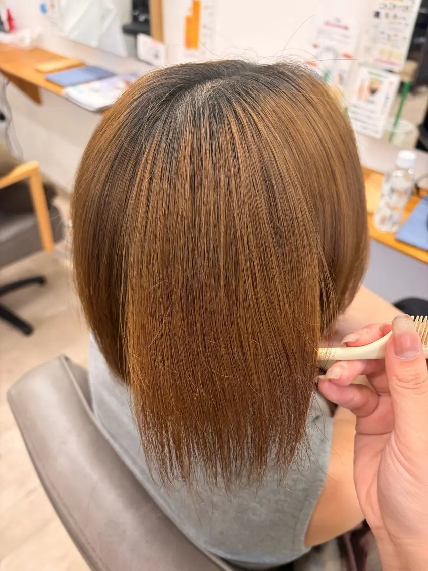 ショート 縮毛矯正 村松 音歩のヘアスタイル