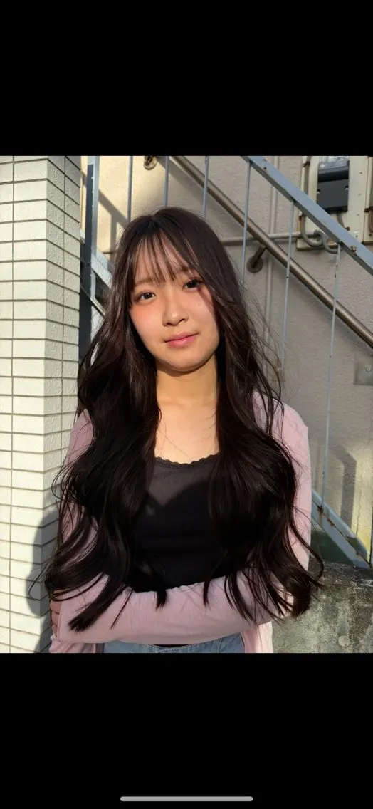 ロング ヘアカラー 透明感カラー 🧚‍♂️さえのヘアスタイル