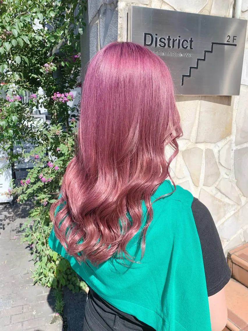 ロング カラー ヘアアレンジ カット ヘアカラー トリートメント 💕ブリーチ/ヘアメ 🎀YUUKAのヘアスタイル