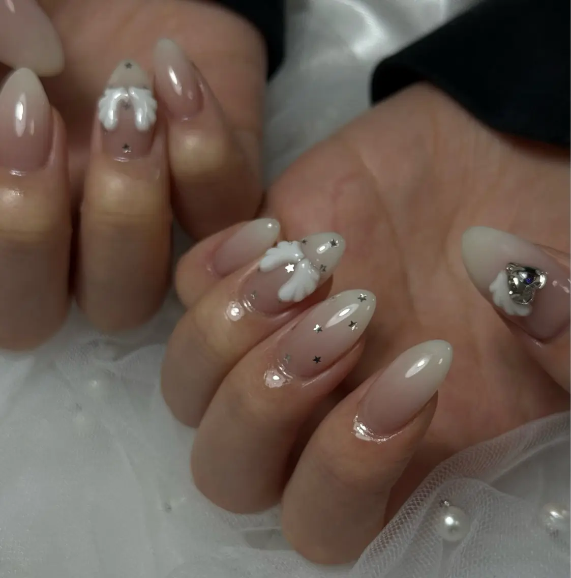 ネイル アートネイル 持ち込み ハンドネイル three 0 nail spaceのネイルデザイン
