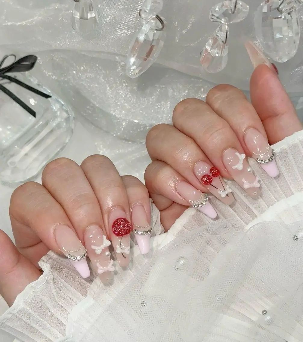 セミロング 韓国風ヘア ハンドネイル Aila Nail ShinOkuboのネイルデザイン