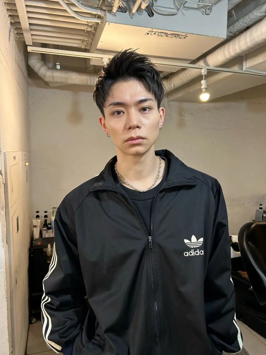 メンズ アップバング 刈り上げ カット メンズ特化美容師 水野友貴のヘアスタイル