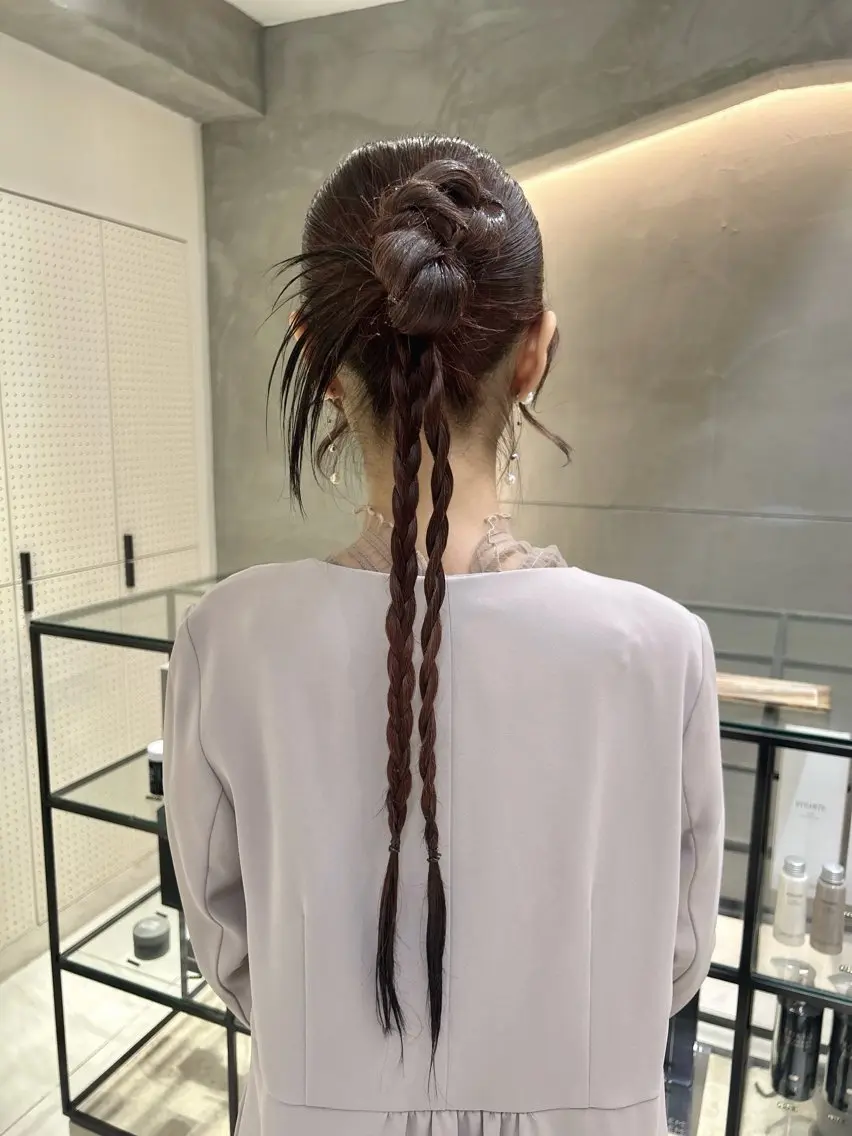 ヘアアレンジ ヘアセット 🎀ヘアセット透明感 /REINA🎀のヘアスタイル