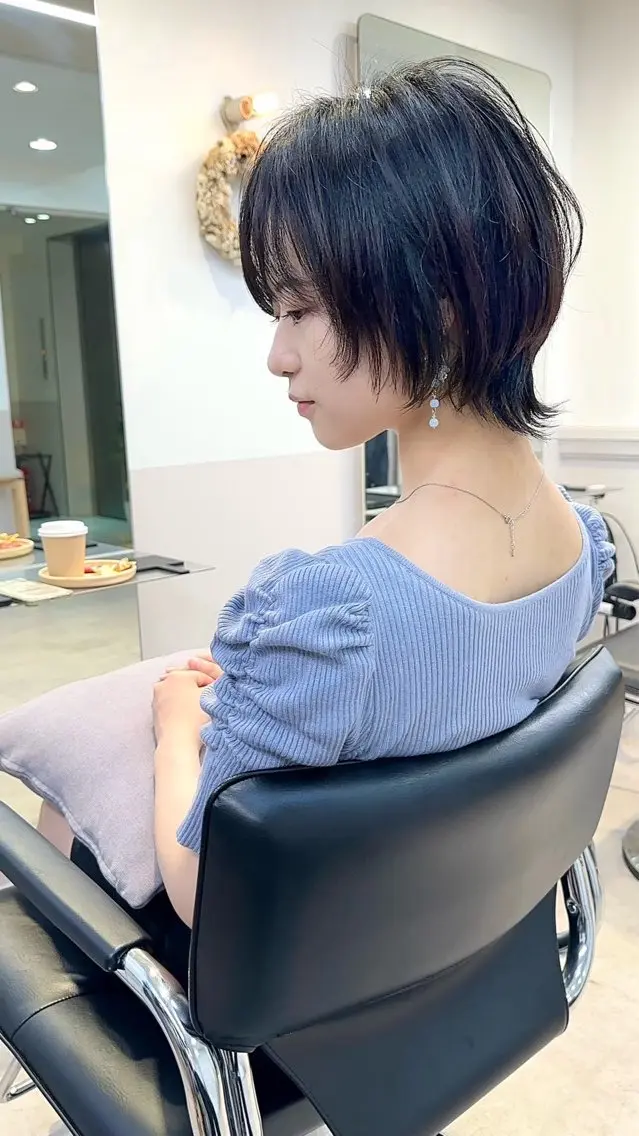 ショート カラー みゆき🐈⬛🪽 透明感カラー✄のヘアスタイル
