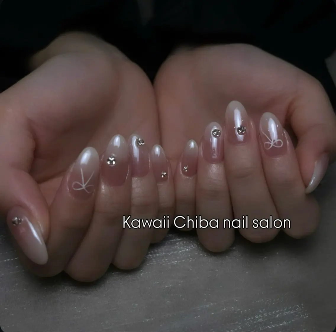 ネイル アートネイル クリアネイル ジェルネイル ハート 韓国ネイル Kawaii _Nailのネイルデザイン