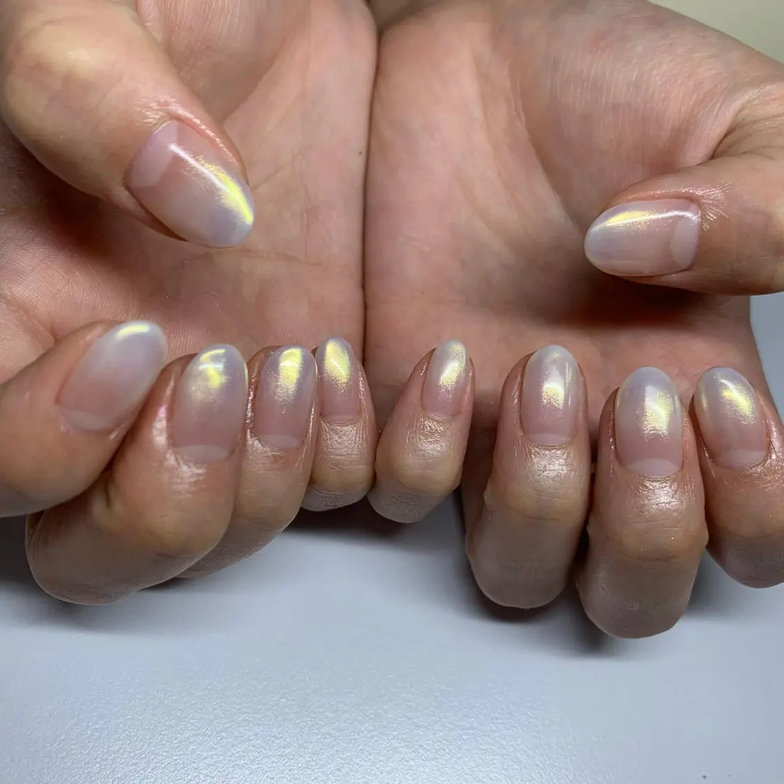 ネイル オーロラネイル ハンドネイル nailsalon *hwa-hwa*のネイルデザイン