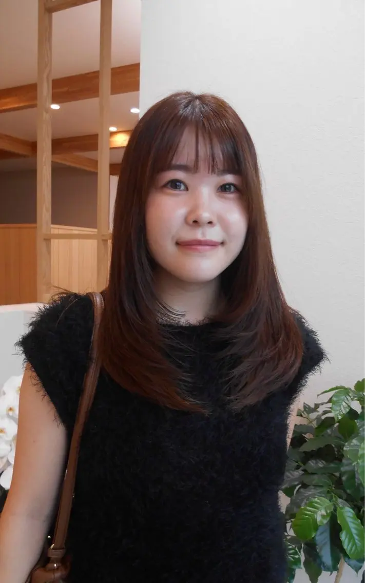 ロング レイヤーカット カット ヘアカラー トリートメント ルプラボウ 永友愛梨 /韓国/ダメージレスのヘアスタイル