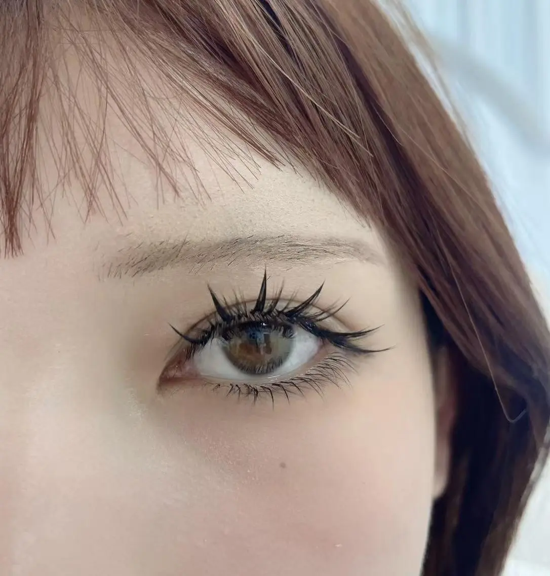 マツエク・マツパ バインドロック 束感まつ毛 フラットラッシュ 韓国風マツエク 下まつげエクステ Asai💞マツエク 🌻LED専門店のマツエク・マツパデザイン