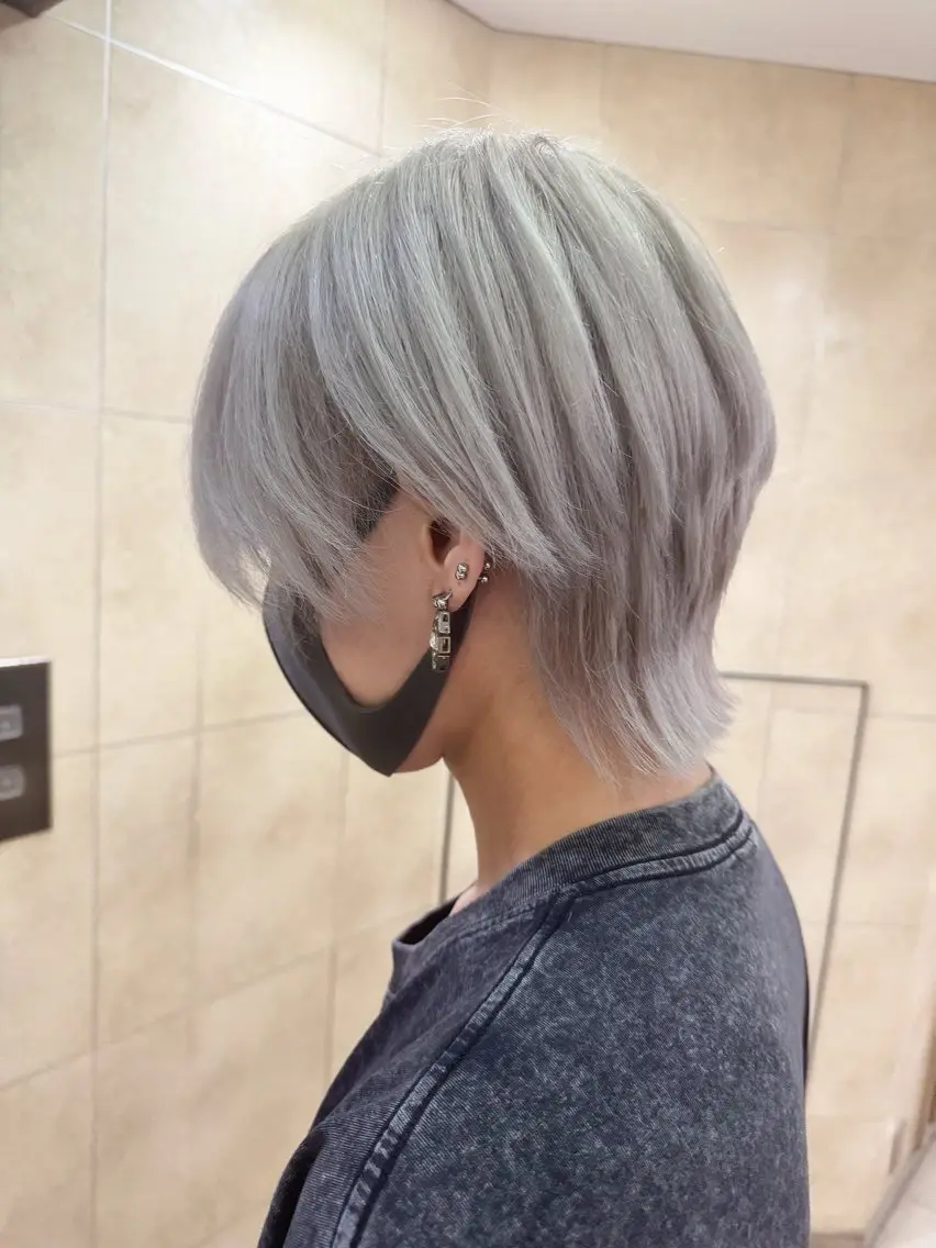 ショート ウルフカット カット ヘアカラー シマオカイッセイ 個室サロンaceのヘアスタイル