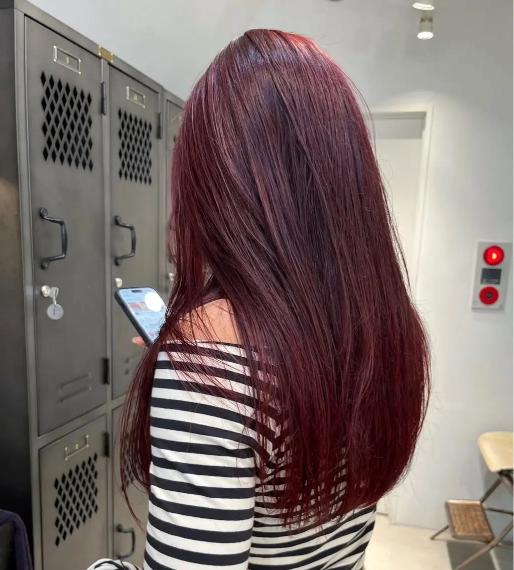 ロング カラー ブリーチ ダブルカラー ブリーチなしカラー カットモデル募集中 IKUMI🎀のヘアスタイル