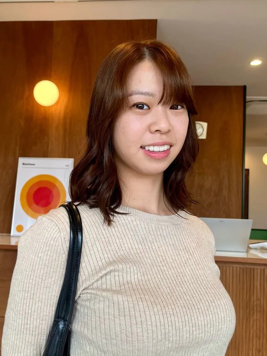 ミディアム ヘアカラー ヘッドスパ LOBBY HIMERIのヘアスタイル