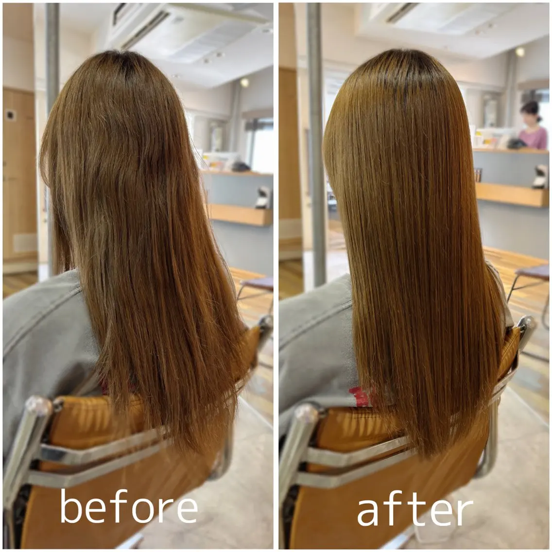 セミロング カット 縮毛矯正 トリートメント 髪質改善/ヘアケア coiiはしもとはなのヘアスタイル