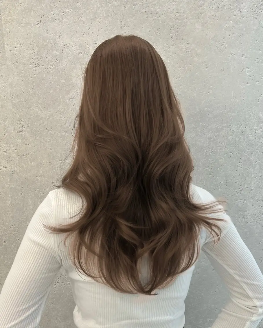 ロング カラー ヘアカラー 🍀透明感ブラウン sakura🍀のヘアスタイル