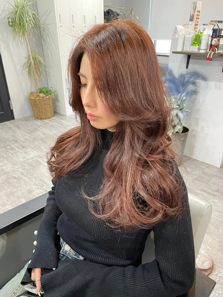 ロング カット ヘアカラー 空きあり💛 miho  大国町のヘアスタイル