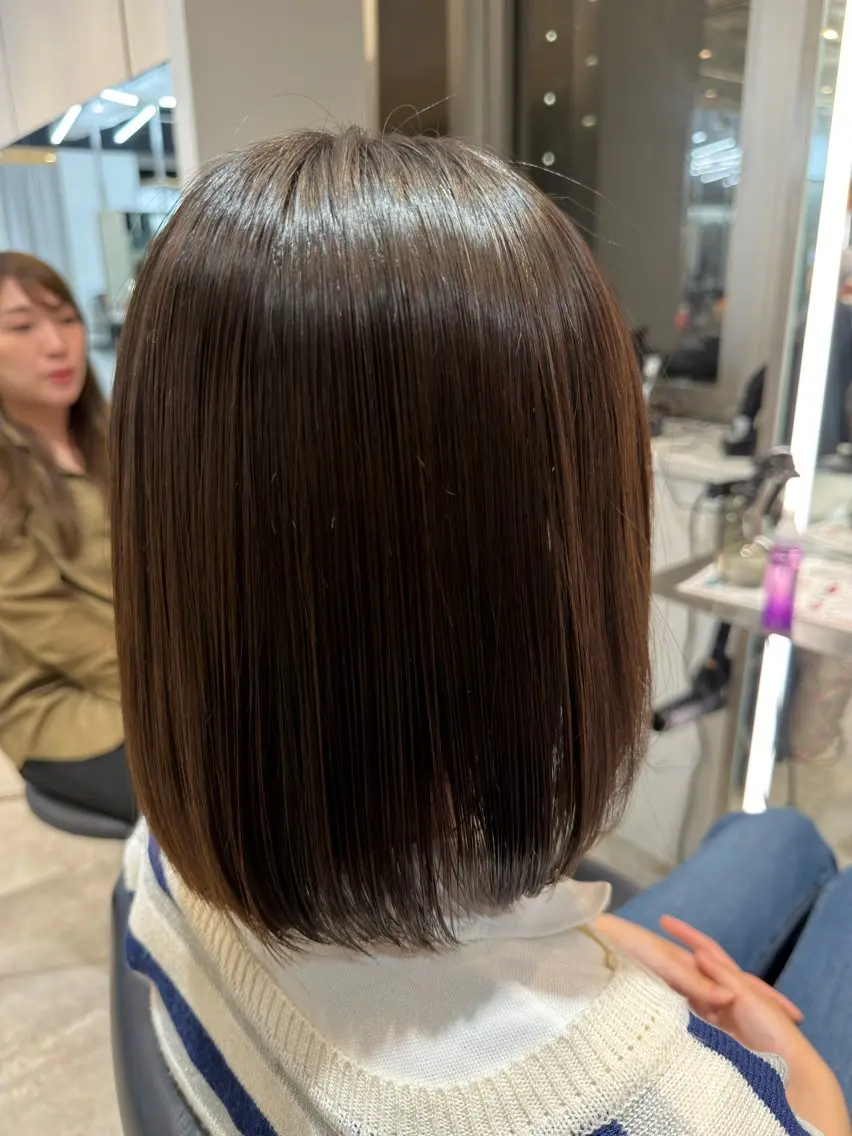 セミロング パーマ 縮毛矯正 fifth 児玉達哉 当日予約🙆のヘアスタイル