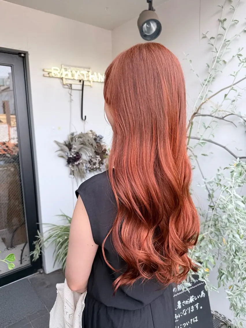 ロング ヘアカラー トリートメント ✂︎岡根 京花✂︎のヘアスタイル