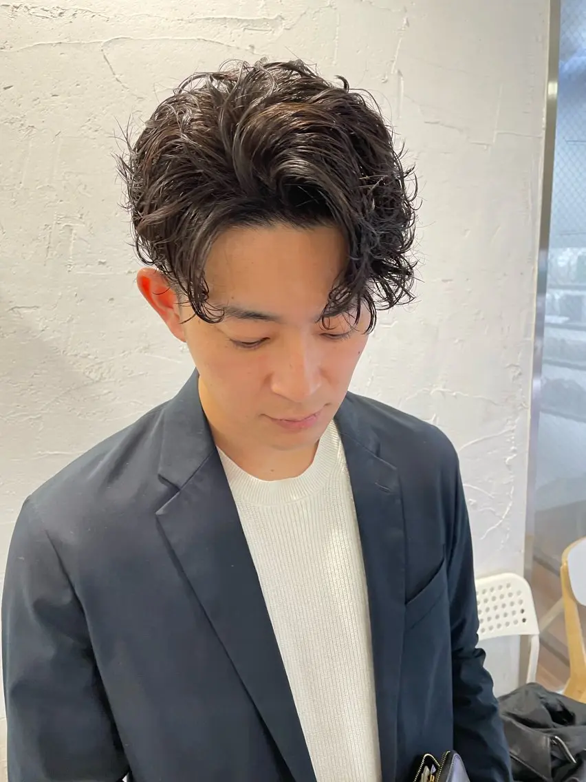 【メンズ限定🔥】カット+全種類パーマ💫波巻き/ツイスト/スパイラル💫当日予約OKの写真