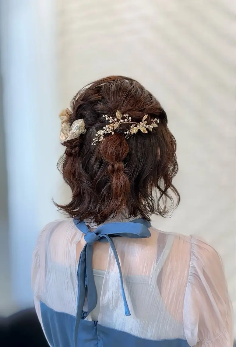 ショート ヘアアレンジ ヘアセット 🕊️国分寺🕊️ イオ🕊️のヘアスタイル