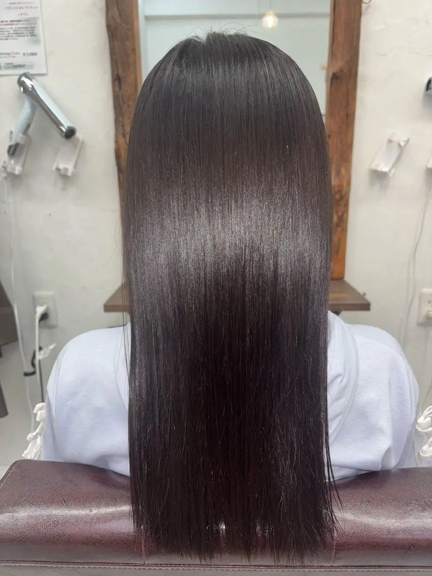 縮毛矯正 森元 優衣のヘアスタイル