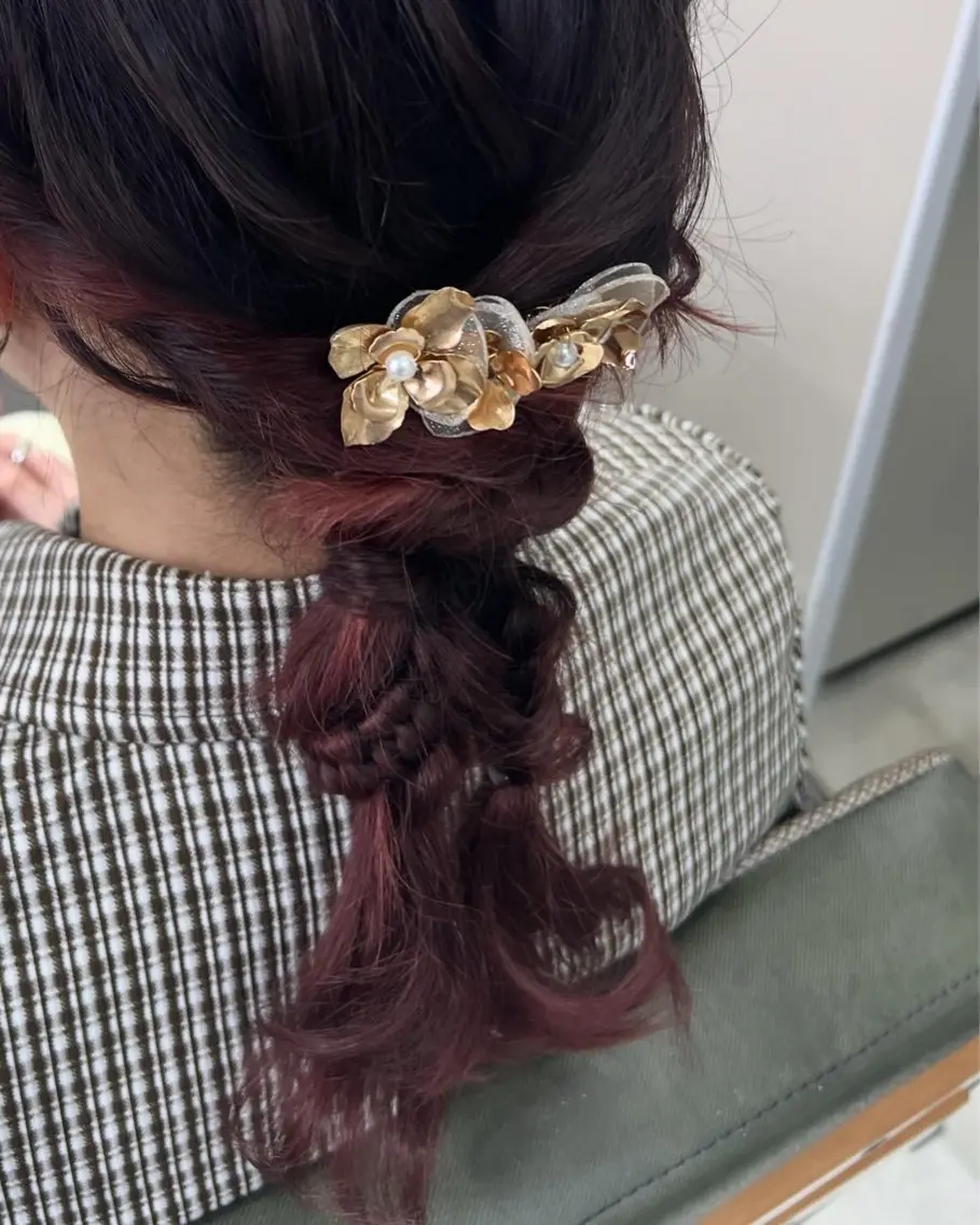 セミロング ヘアアレンジ 山室 敬義のヘアスタイル