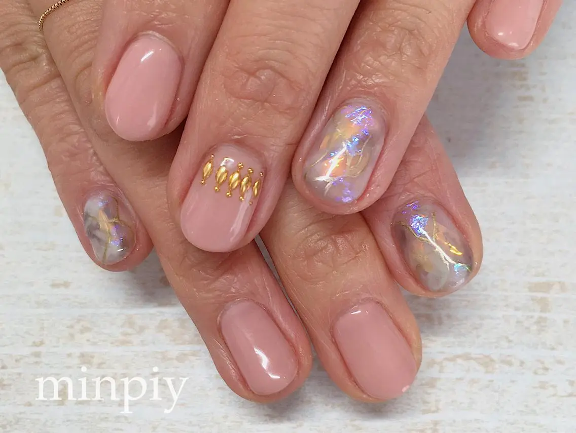 ネイル ニュアンスネイル 𖡼 yumenoのネイルデザイン