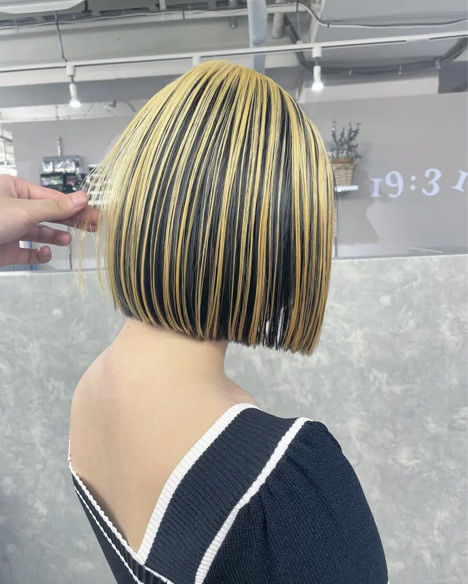 ショート カラー ブロンド ボブ カット ヘアカラー トリートメント 艶髪/透明感カラー tawadaのヘアスタイル