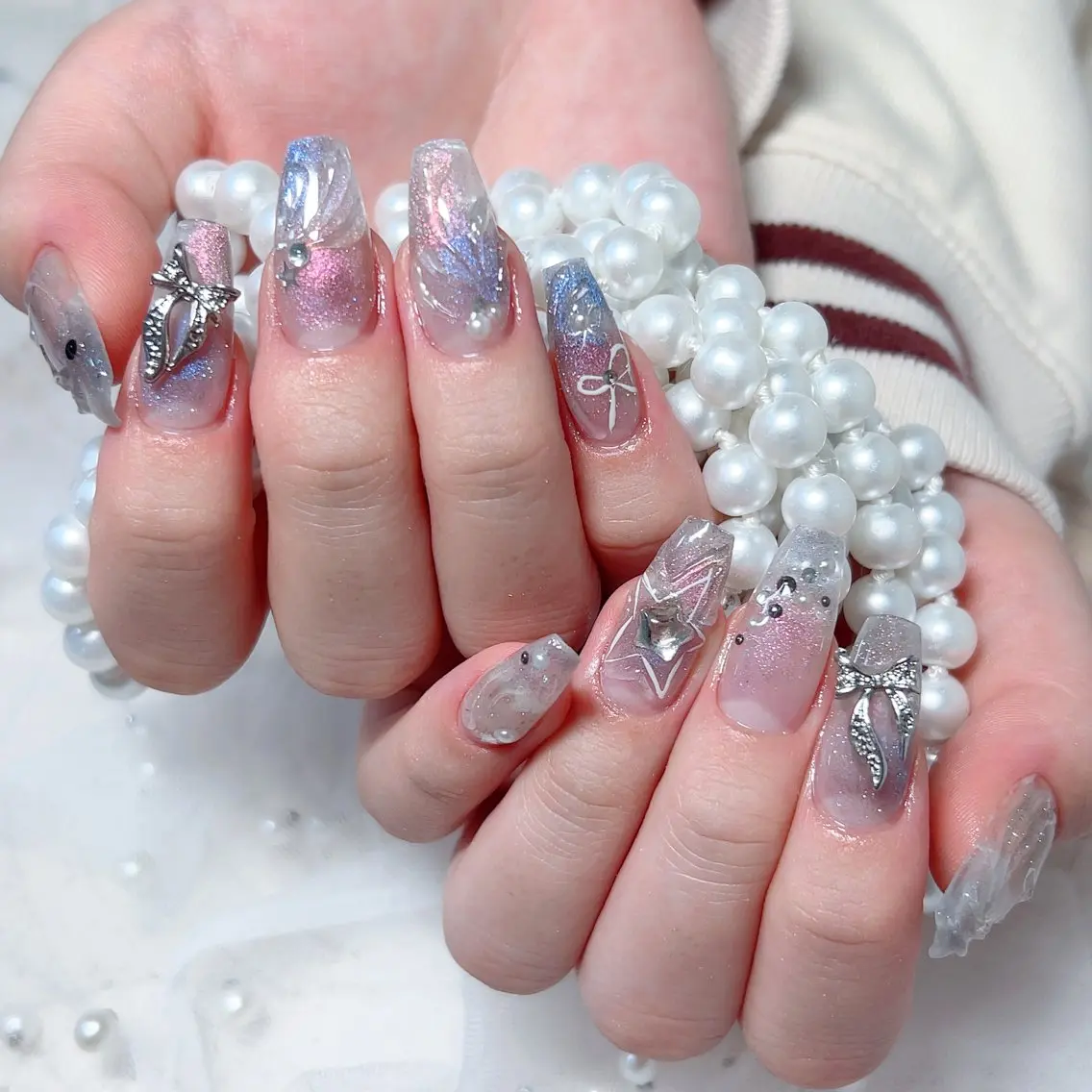 ネイル M 🌷Nail 長さだし専門店のネイルデザイン