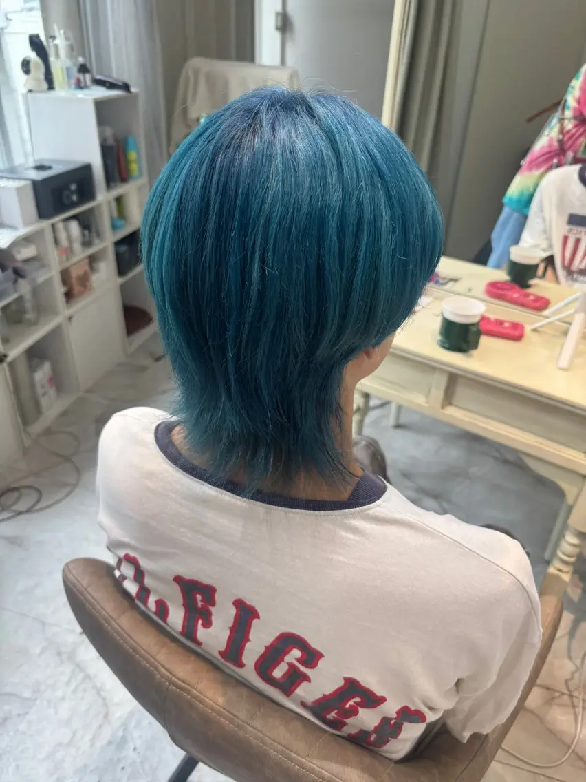 ⚡️メンズカット+ケアブリーチ+カラー✨の写真