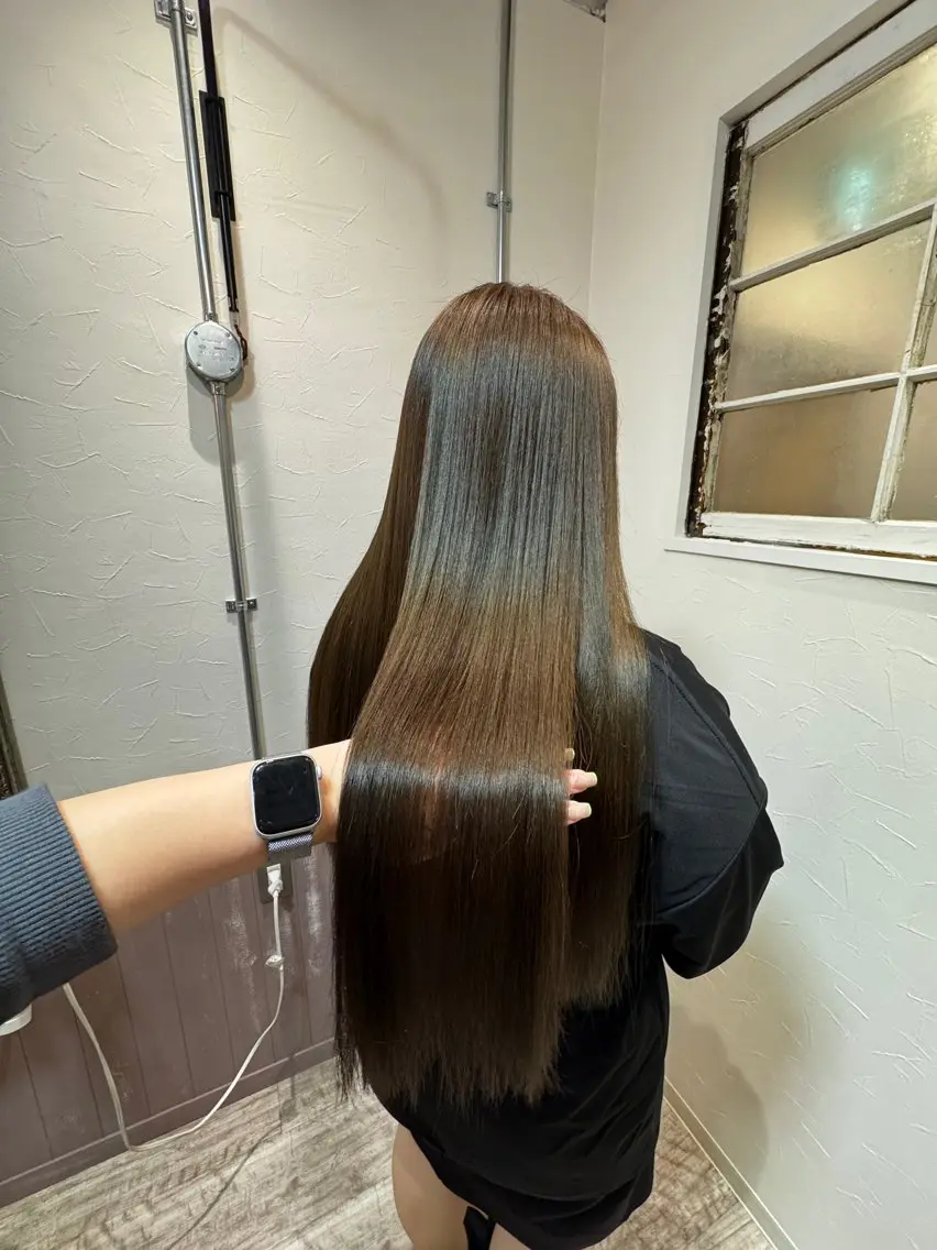ロング カラー カット ヘアカラー トリートメント ダブルカラー /レイヤー/アリサのヘアスタイル