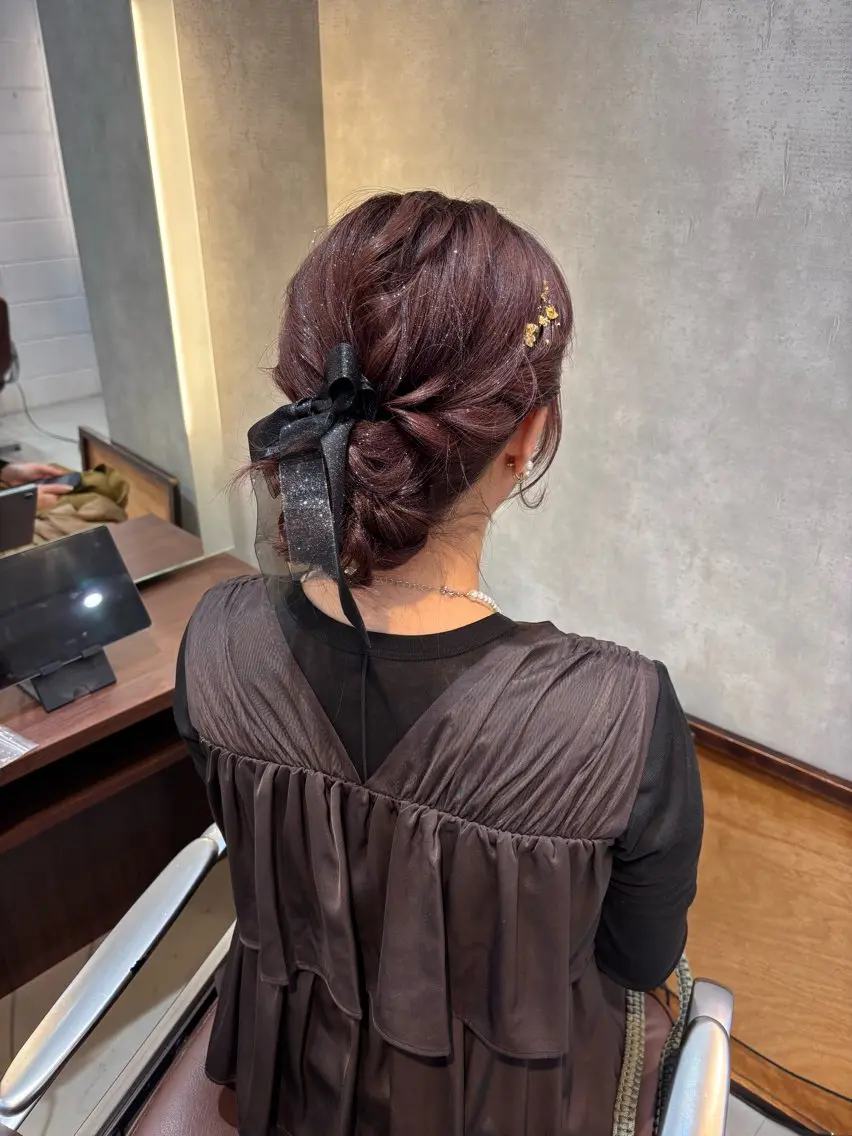 セミロング ヘアセット chic 渡辺 桃羽のヘアスタイル