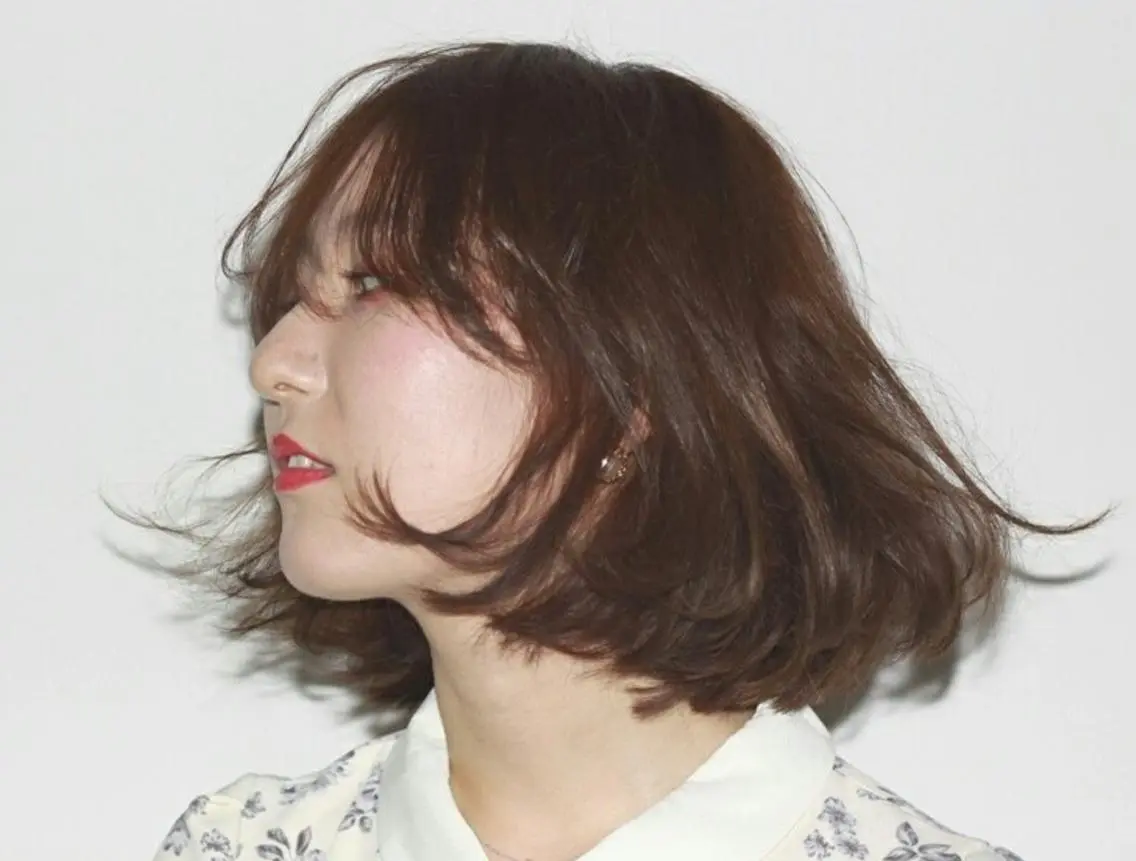 ショート ミディアム カラー パーマ ボブ 芝 幸大のヘアスタイル