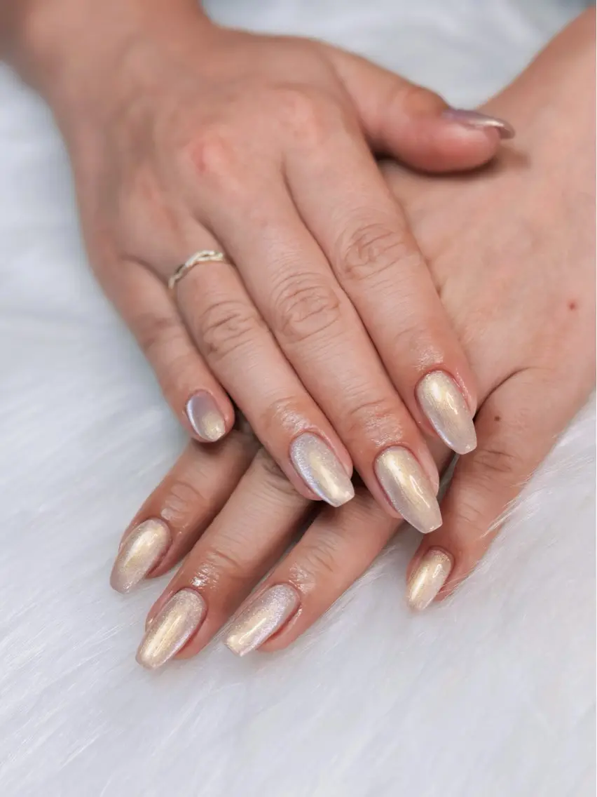 ネイル フレンチネイル ジェルネイル 韓国ネイル ロングネイル マグネットネイル nail sideraのネイルデザイン
