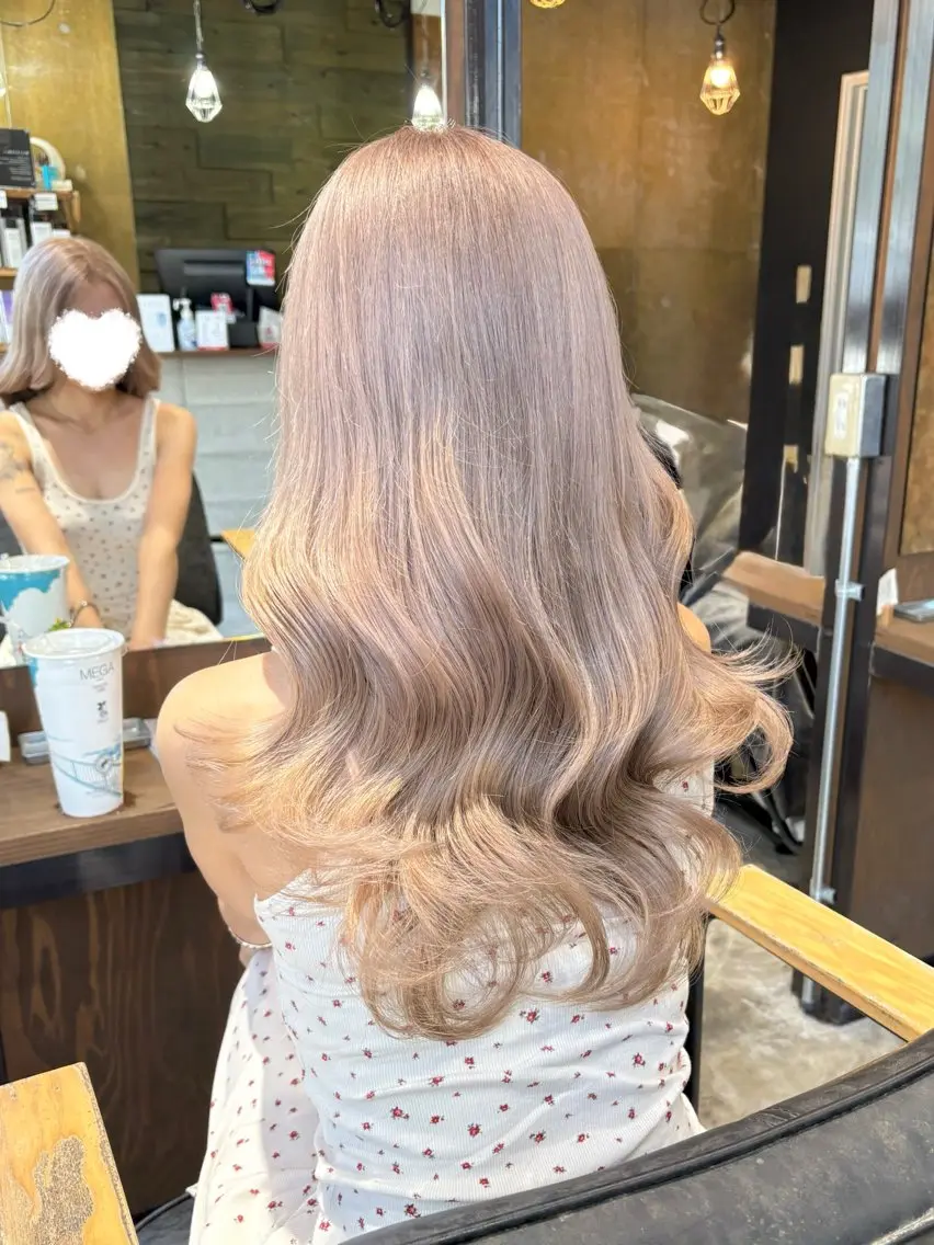 ロング ヘアカラー トリートメント pins 🦋sakiのヘアスタイル