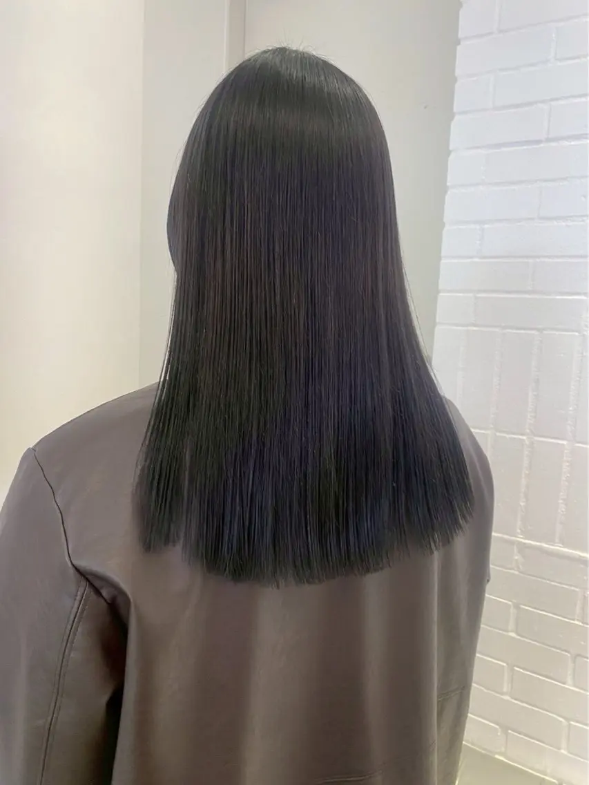 ミディアム カラー ヘアアレンジ 💟艶髪ワンカラー 💟/ミオのヘアスタイル