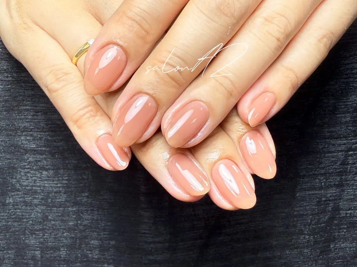 ネイル アートネイル 長さ出し フットネイル フレンチネイル ジェルネイル salon AZのネイルデザイン