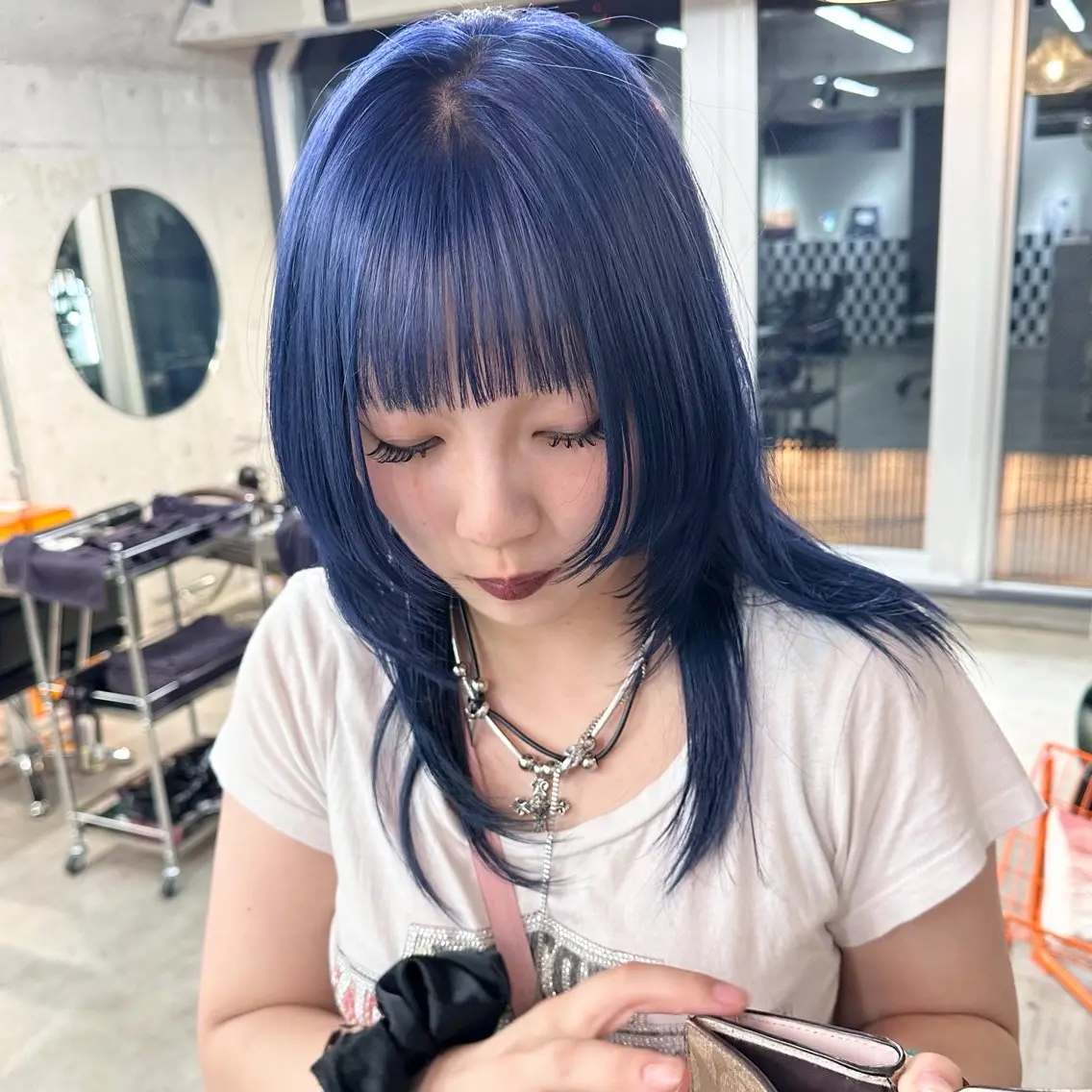 セミロング カラー ヘアアレンジ ヘアカラー トリートメント TAKUMAブリーチ /デザインカラーのヘアスタイル
