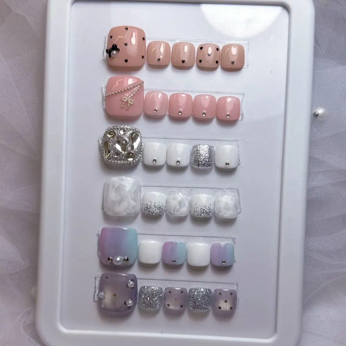 ネイル フットネイル フットネイル mau🩵 堺筋本町nailのネイルデザイン