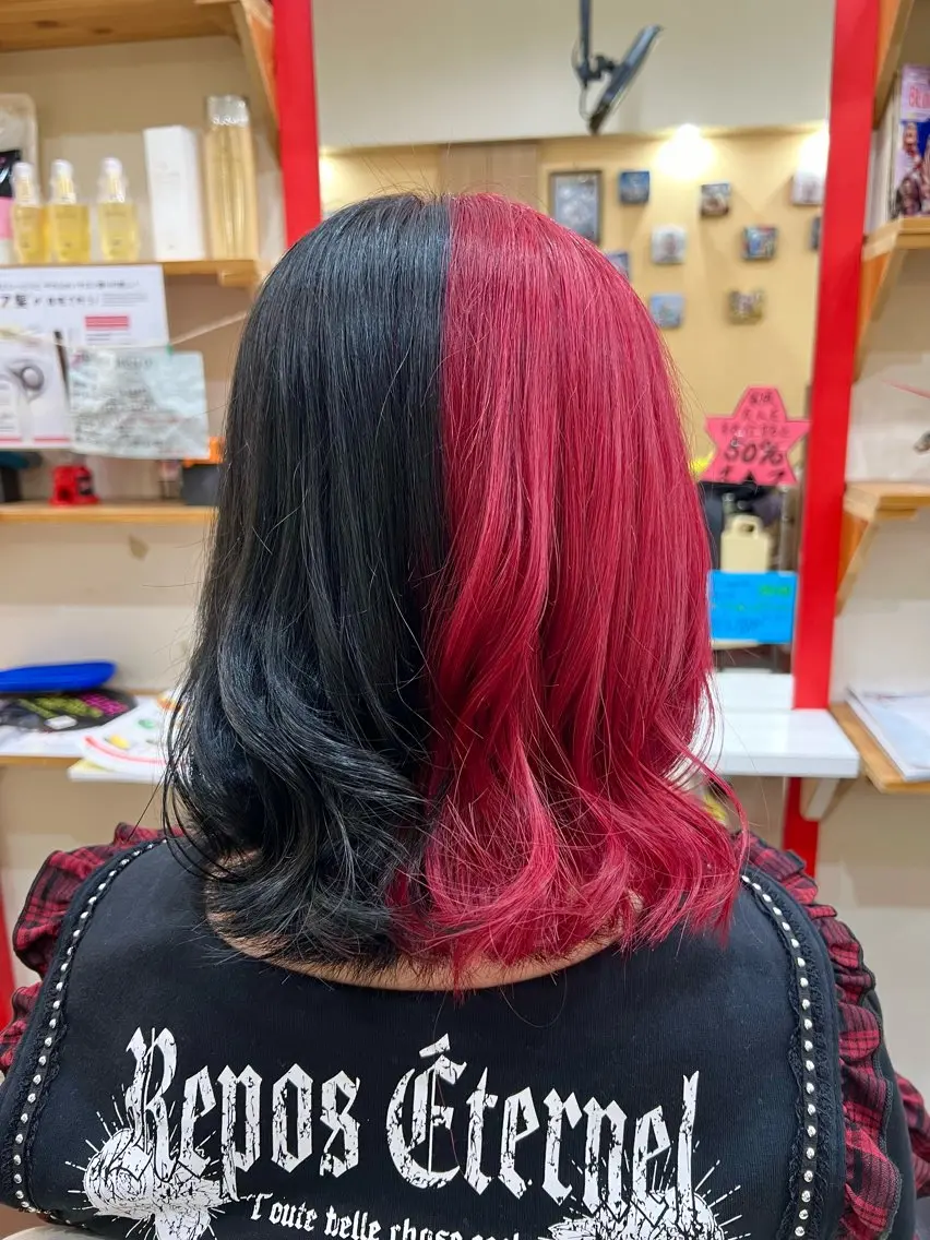 ショート カラー レッドカラー ヘアカラー まさき✂︎ /ブリーチカラーのヘアスタイル