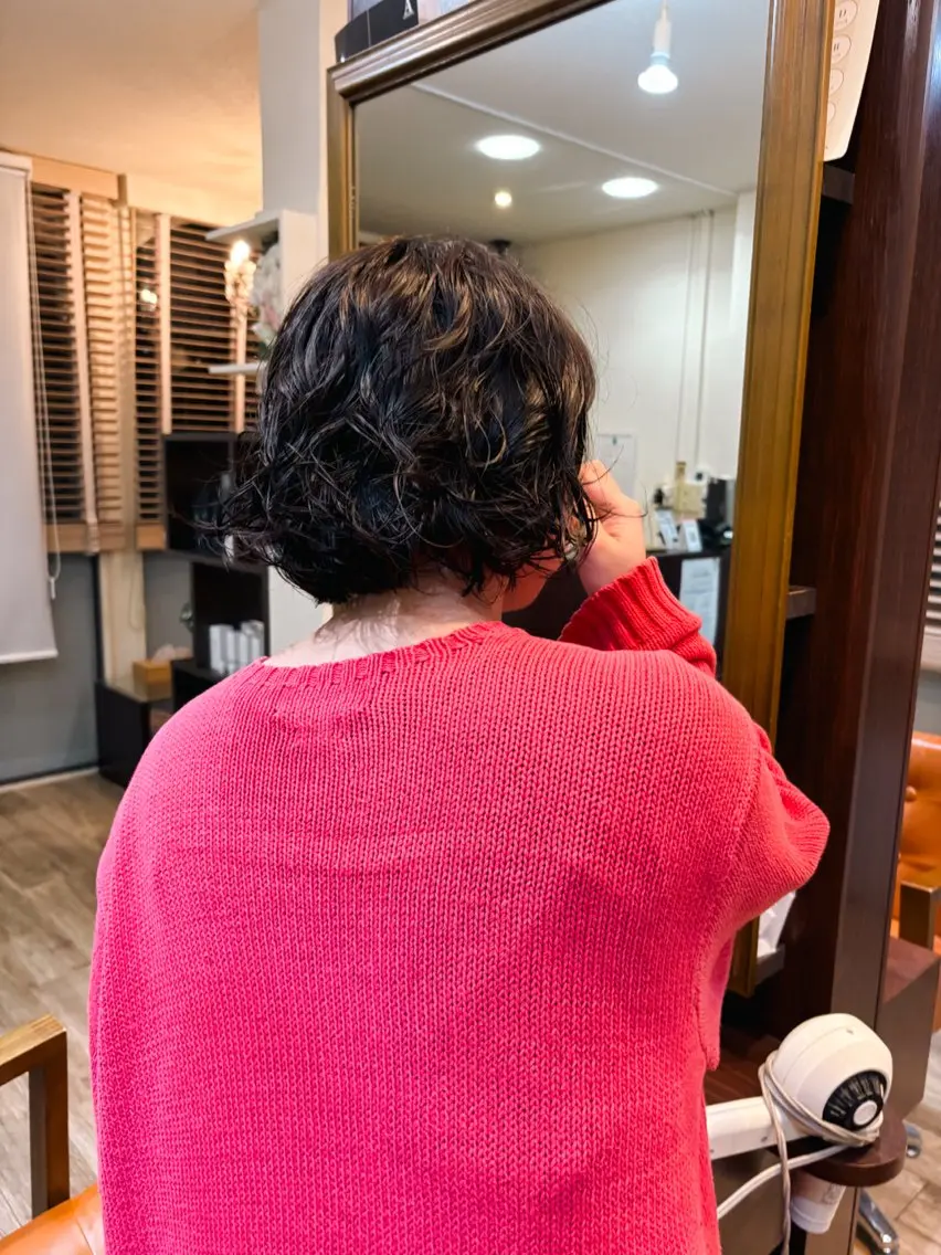 ショート パーマ カット パーマ トリートメント レイヤー/パーマ /縮毛/ 宮本 泰周のヘアスタイル
